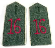 WWI GERMAN M1907 M1915 TUNIC 16TH REGIMENT INFANTRY SHOULDER BOARDS
