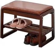 Shoe Bench for Entry,Shoes Rack Stool with Cushioned Seat,Cushioned Shoe Bench,Shoe Changing Bench with Cushion,Shoe Bench PU Leather for Bedroom Living Room Hallway,80/100/120cm