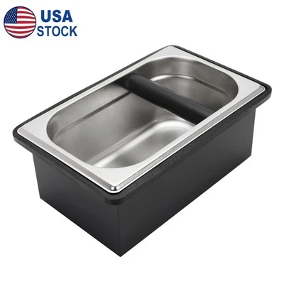 Espresso Knock Box Portafilter Knocking Bar Coffee Grounds Residue Dump Bucket
