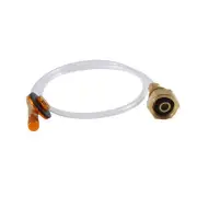 Propane Refill Adapter Picnic Camping Stove Gas Hose Sided Adjustable Flat2379