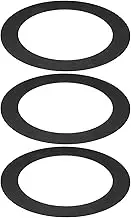uxcell Goof Rings for 6/8 Inch Recessed Can Lighting Down Light, 3 Pcs Metal Goof Trim Rings Cover, Outer Diameter 8.66-inch, Inner Diameter 6.29-inch, Matte Finish Black, Flush Mount