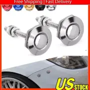 2X Push Quick Button Release Hood Bonnet Pins Lock Clip Auto Car Bumper Latch B (for: Daihatsu)