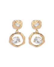 Ettika Organic Crystal Drop Earrings