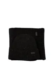 [Barbour] Barbour-Carlton Fleck Scarves Nero-Uomo OS Black