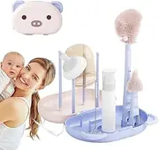 Milk Bottle Brush | Multifunctional Household Nipple Bottles Brush Kit - Portable Narrow Cup Washing Tool, Safe Detailing Cleaner for Friends, Lovers