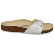 Birkenstock Unisex Madrid Birko-Flor Regular Fit Sandals White (EU 36-43)