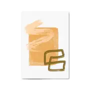 Rough Abstract Minimal Painting Line Wall Art #1
