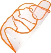 ibasenice Dog Rain Coat for Dogs Pet Rain Jacket Lightweight Transparent for Easy Wear Stylish Trim