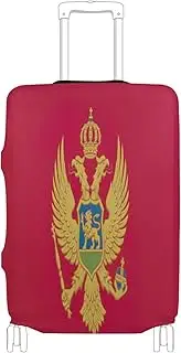 [Joisal] Nepal Flag Luggage Cover Protector Tsa Approved Fit 18-32 Inch Luggage, Airplane Travel Essentials, Monte Flag, XL 29-32 in