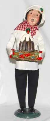 Byers Choice Chef with Plum Pudding Caroler - New 2024 - Free Priority Shipping