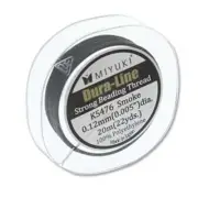 Miyuki Dura-Line Beading Thread 43739 Size B 0.012mm 20m Smoke Gray