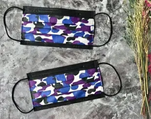 【LAITEST萊潔】 醫療防護口罩(成人) 夜霓迷彩紫-50入盒裝