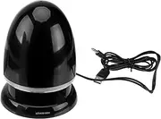 Mini Multimedia Speaker Unique Shape Design 3.5mm Audio Input -Powered Black/