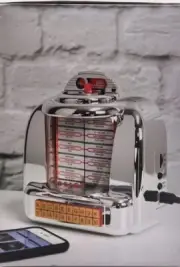 SHIPS TODAY Crosley Diner Jukebox Radio with AM/FM Radio & Wireless Bluetooth