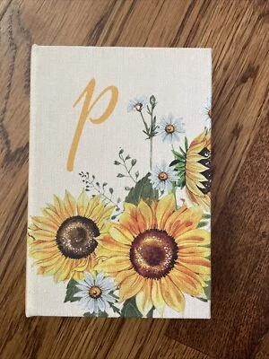 Ashland Cottage Flower Decorative Box with Daisies Letter Initial "P" NEW