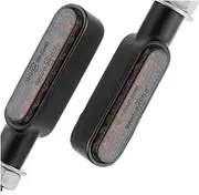 Universal Mini Motorcycle Turn Signals 12 LEDs Motorcycle Indicator Light Scooter Signals Running Water Blinker