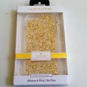 Case-Mate KARAT Case Clear Bumper 24k Gold Elements iPhone 6 Plus 6S Plus New