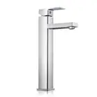 Bathroom Basin Mixer Tap Square Tall Faucet Vanity Laundry Chrome Cefito