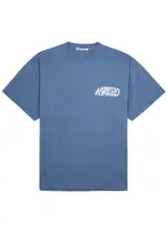 Annie Hood Jumble Logo-print Cotton T-shirt - Blue M