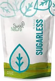 Sweet Nature Sugarless Erythritol and Stevia Blend Sweetener 80 Ounce (5 LB) White (pack of 1)