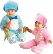 Easter Bunny Costume Bunny Rabbit Babies Fancy Dress Toddlers Pink Blue