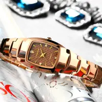 在飛比找蝦皮購物優惠-#特價#卡詩頓正品防水鎢鋼女士手錶 玫瑰金女錶水鑽錶 復古錶