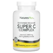 2 X Nature's Plus, Super C Complex, 180 Tablets
