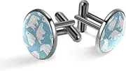 [Generic] Men's Cufflinks, Ursa Minor Polar Bear Cuff Links for Men, Classic Cufflinks Black for Suit Shirt Wedding Business Birthday Jewelry Gift