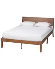 Baxton Studio Salvatore Mid-Century Modern Platform Bed