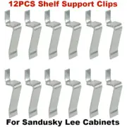 For Sandusky Metal Cabinet Shelf S-Clips Replacement - 12PCS Shelf Support Clips
