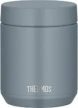 (Dishwasher Safe Model) Thermos Vacuum Insulated Soup Jar, 13.5 fl oz (400 ml), Gray Green, All Parts Dishwasher Safe, Hot and Cold Cleaning, Easy to Clean, Round Mouth Design, Standard Model JED-400