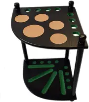 8 Pool Cue Rack - Billiard Cue Stick - Deluxe Floor Corner Cue Rack - Hold 8 Poo