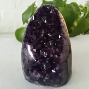 Natural Amethyst Geode Druzy Quartz Crystal Cluster Specimen Collectibles Reiki