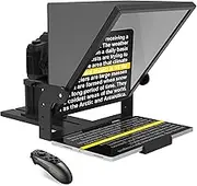 A-Inch Teleprompter with Free Teleprompter APP, Work with Camera, Online Meeting, Video Recorder (A160)