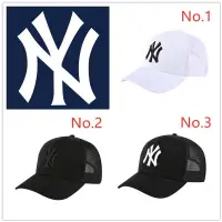 在飛比找蝦皮購物優惠-Mlb NY 韓國紐約洋基隊網眼棒球帽透氣帽太陽帽夏季潮帽 