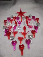 Valentine Bulb Bouquet and 1 Large Red Star for Ceramic Christmas Trees