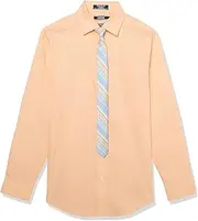 [IZOD] Big Boys' Shirt and Tie Set,White,8