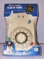 Vintage GE Home Sentry Plug-In Timer 8134-002 - Sealed in Original Packaging