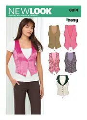 New Look Pattern 6914 Misses' Vests