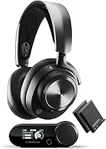 SteelSeries Arctis Nova Pro Wireless + Bluetooth - PC, PlayStation & Switch - Active Noise Cancellation - Dual 36+ Hour Battery System - AI-Powered Noise-Cancelling ClearCast Gen 2 Microphone