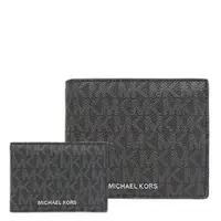 在飛比找蝦皮商城優惠-MICHAEL KORS 經典滿版皮夾 防刮PVC皮革 男夾