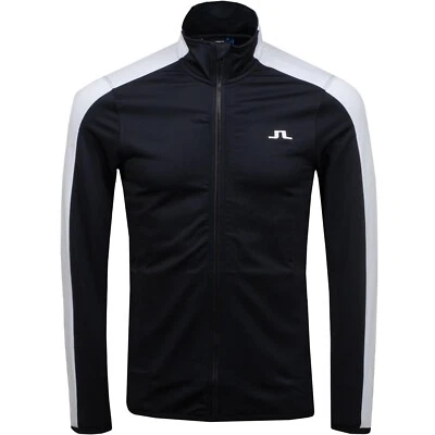 J.Lindeberg Prince Tech Mid Jersey Jacket (Colors: Black, Red)