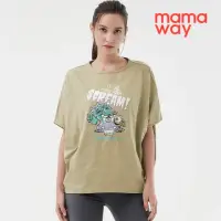 在飛比找momo購物網優惠-【mamaway 媽媽餵】迪士尼怪獸電力公司寬鬆孕哺上衣