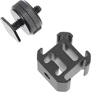 NUOBESTY 1 Set Hot Shoe Mount Adapter Durable Photography Accessory for Light Stand Tripod Flash Compact Design for Live Streaming Video Recording