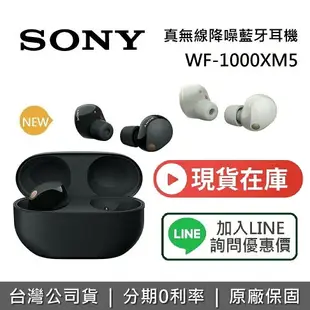 【領券再折+私訊再折+跨店點數22%回饋】SONY 索尼 WF-1000XM5 真無線降噪藍牙耳機 降噪藍牙耳機 藍芽耳機 台灣公司貨