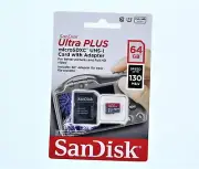 SanDisk Ultra Plus MicroSDXC UHS-I Card With Adapter (64GB)