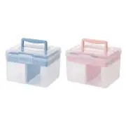 Adjustable Storage Containers with Carry Handle Transparent Containers