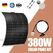380W Solar Panel Kit 12V 380 Watt Flexible Mono Camping Power Charging Battery