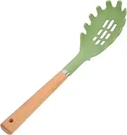 Amosfun Metal Noodle Spoon Silicone Pasta Server Spaghetti Scoop Slotted Pasta Spoon Random Color