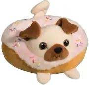 Douglas Pug Donut Macaroon Plush Stuffed Animal, 5"